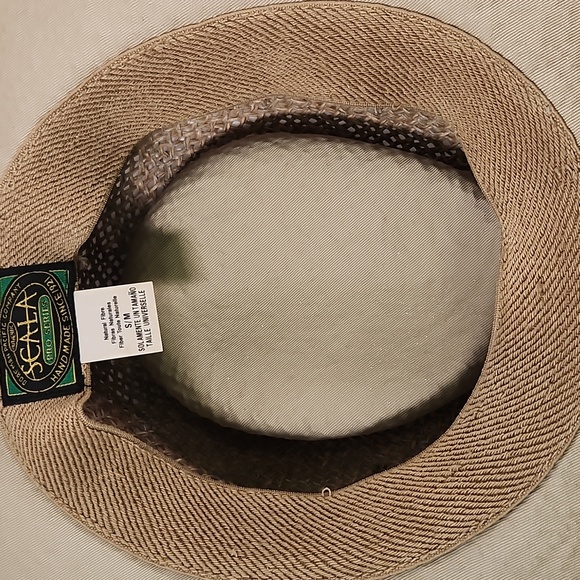 Scala Pro series authentic Panama hat size S/M golf print ribbon - Picture 8 of 10